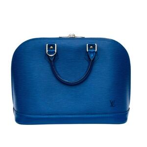 LOUIS VUITTON TOLEDO BLUE EPI ALMA PM HANDBAG AR1927